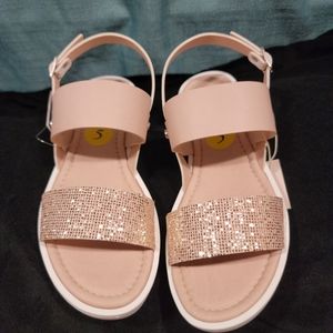 Italian Giulia Palai Girls Sandal, Blsh/Rose, Size 5